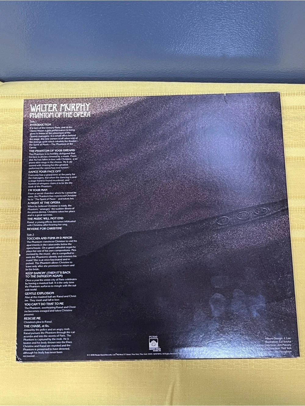 🎭 Rare! Vintage 1978 Walter Murphy “Phantom of the Opera” Vinyl LP!